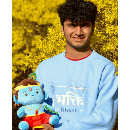 Baby Krishna Plush personalized Hindu YUVA logo