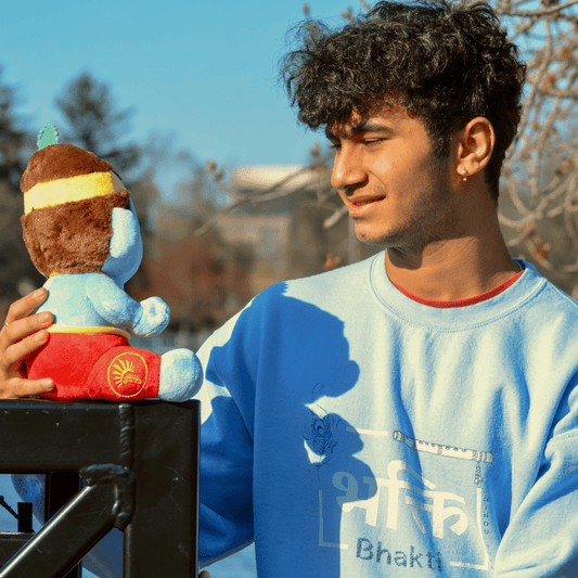 Baby Krishna Plush personalized Hindu YUVA logo